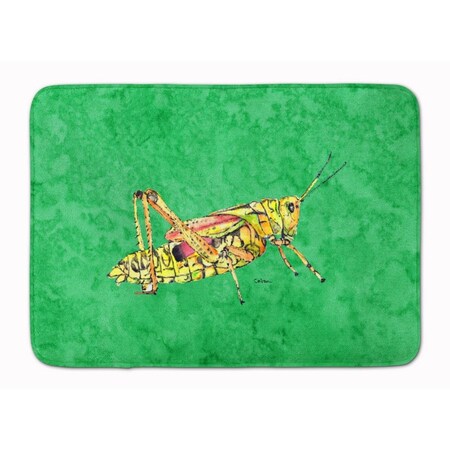 Carolines Treasures Grasshopper on Green Machine Washable Memory Foam Mat 8849RUG